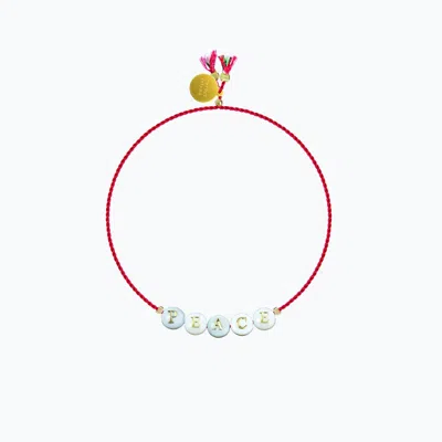 Sorbet Island Shell And Glass Pearl Bracelet In Multicolor
