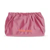 Sorbet Island Velvet Clutch Bag Superloved In Pink