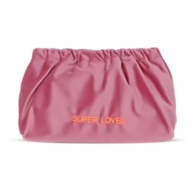 Sorbet Island Velvet Clutch Bag Superloved