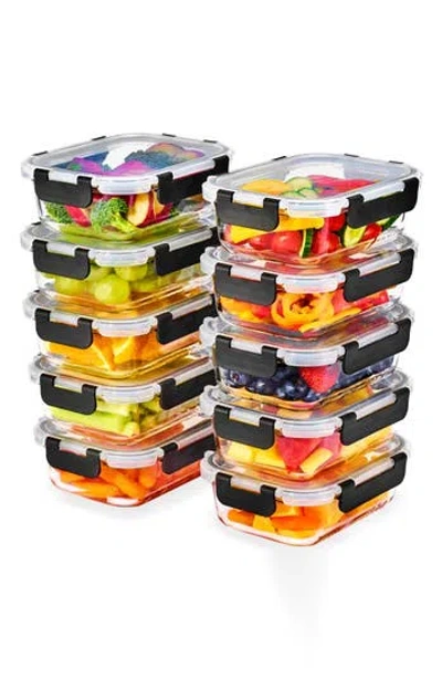 Sorbus 10-pack Glass Food Prep Storage Containers In Transparent