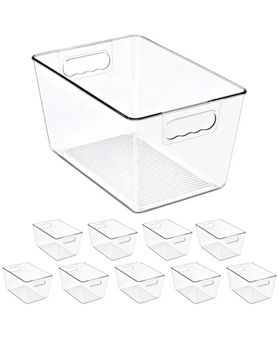 Sorbus 10-pack Large Storage Containers In Transparent