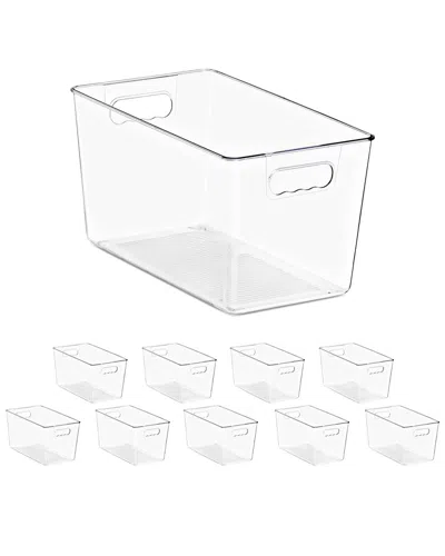 Sorbus 10-pack Xl Storage Containers In Transparent
