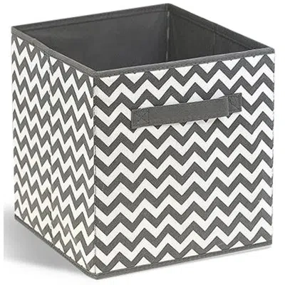 Sorbus 11" Foldable Fabric Storage Cube Bins With Handles 1 Piece In Gray
