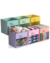 Sorbus 11in 6 Pack Collapsible Fabric Storage Bins In Multi