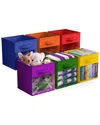 Sorbus 11in 6 Pack Collapsible Fabric Storage Bins In Multi