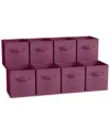 Sorbus 11in 8 Pack Foldable Storage Bins In Multi