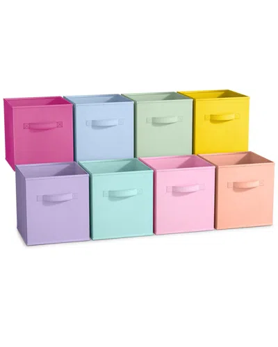 Sorbus 11in 8 Pack Foldable Storage Bins In Neutral
