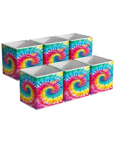 Sorbus 11in Fabric Storage Cubes - Pack Of 6 In Multi