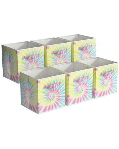 Sorbus 11in Fabric Storage Cubes - Pack Of 6 In Multi