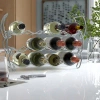 Sorbus 12 Bottle Stackable Copper Wine Rack 3-tier In Silver