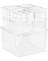 Sorbus 12pc Sewing & Craft Storage Set With Lids