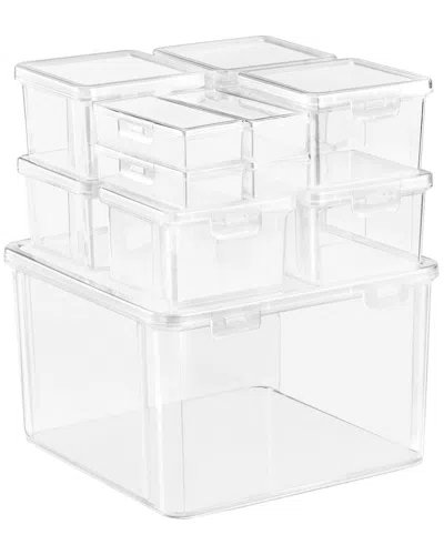 Sorbus 12pc Sewing & Craft Storage Set With Lids In Transparent