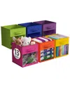 Sorbus 13in 6 Pack Collapsible Fabric Storage Bins In Multi