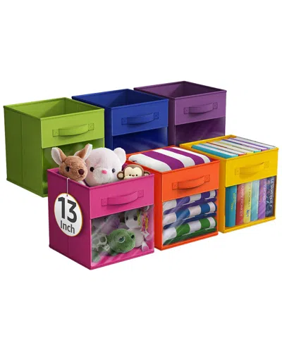 Sorbus 13in 6 Pack Collapsible Fabric Storage Bins In Multi