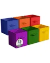 Sorbus 13in 6 Pack Fabric Storage Cubes