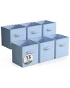 Sorbus 13in 6 Pack Fabric Storage Cubes In Blue