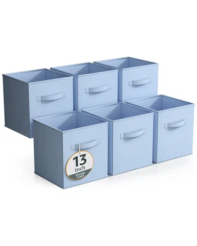 Sorbus 13in 6 Pack Fabric Storage Cubes In Multi