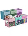 Sorbus 6-pack Window Collapsible Storage Bins In Multi