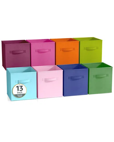 Sorbus 13in 8 Pack Collapsible Fabric Storage Bins In Multi