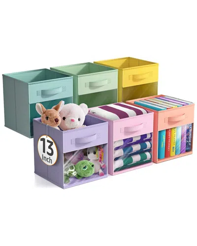 Sorbus 13in 8 Pack Collapsible Fabric Storage Bins In Multi