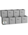 Sorbus 13in 8 Pack Collapsible Fabric Storage Bins In Gray