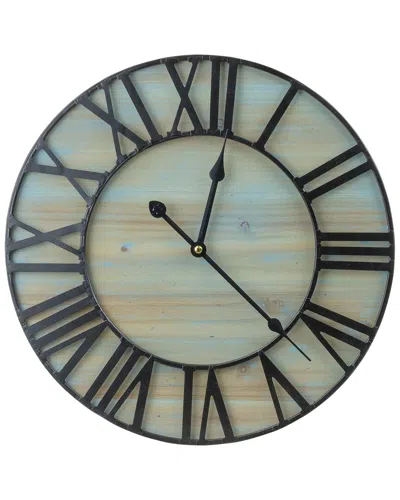 Sorbus 16in Metal Decorative Wall Clock In Brown