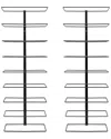 Sorbus 18 Level Wall-mount Wine Rack In Black