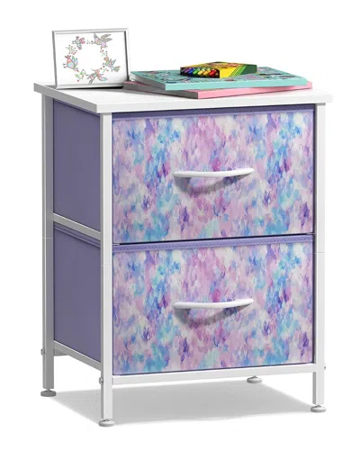 Sorbus 2-drawer Display Nightstand In Multi