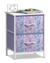 Sorbus 2-drawer Display Nightstand In Blue