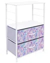 Sorbus 2 Drawer End Table In Purple