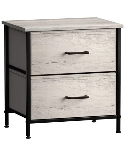 Sorbus 2 Drawer Nightstand Dresser In Gray