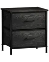 Sorbus 2-drawer Chest Dresser In Grey
