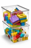 Sorbus 2-pack Large Toy Organizer Clear Plastic Storage Bins In Clear