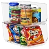 Sorbus 2 Pack Medium Clear Open Front Stackable Kitchen And Fridge Storage Bins In Clear