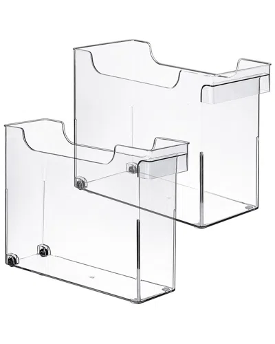 SORBUS SORBUS 2 PACK ROLL OUT BOTTLE ORGANIZATION BINS WITH HANDLE