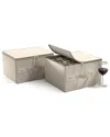 Sorbus 2-pack Stemware Storage Cases With Dividers & Handle
