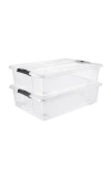 Sorbus 2-pack Under Bed Storage Bins In Clear