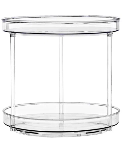 Sorbus 2-tier Clear Lazy Susan Organizer