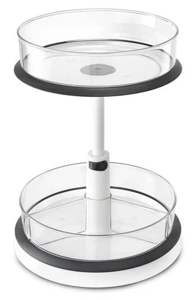 Sorbus 2-tier Lazy Susan Kitchen Organizer In Transparent