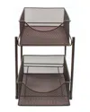 Sorbus 2 Tier Organizer Baskets With Drawers