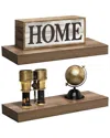 Sorbus 2 Tier Wall Mount Floating Shelves