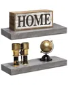 Sorbus 2 Tier Wall Mount Floating Shelves