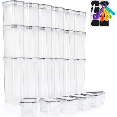 Sorbus 24-pack Airtight Dry Food Storage Containers In Transparent