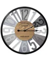 Sorbus 24in Decorative Wall Clock In Gray