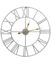 Sorbus 24in Metal Decorative Wall Clock In Metallic