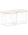 Sorbus 2-pack 102.29oz Stackable Food Storage Containers In Transparent