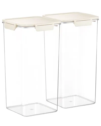 Sorbus 2-pack 211.64oz Stackable Food Storage Containers In Neutral