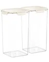 Sorbus 2-pack 211.64oz Stackable Food Storage Containers In Neutral
