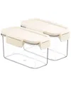 Sorbus 2-pack 21.16oz Stackable Food Storage Containers
