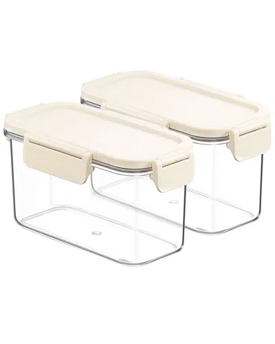 Sorbus 2-pack 21.16oz Stackable Food Storage Containers In Neutral